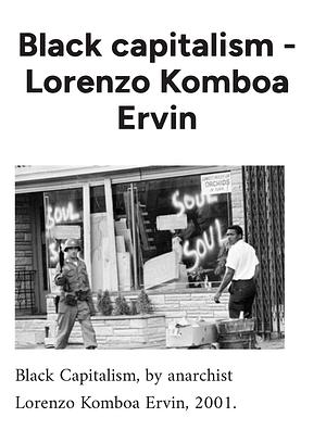 Black Capitalism by Lorenzo Kom'boa Ervin