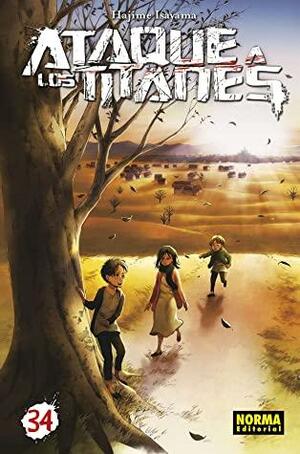 Ataque a los titanes, vol. 34 by Hajime Isayama