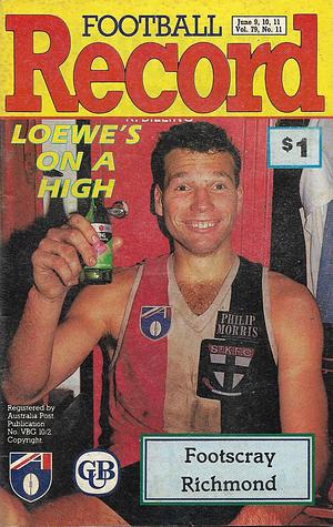 1990 Round 11 Footy Record Footscray v Richmond by 