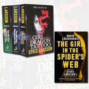 Stieg Larsson Millennium Trilogy Collection 4 Books Set (The Girl with the Dragon Tattoo, The Girl Who Kicked the Hornets' Nest, The Girl Who Played with Fire, The Girl in the Spider's Web: Continuing Stieg Larsson's Millennium Series) by David Lagercrantz, Stieg Larsson