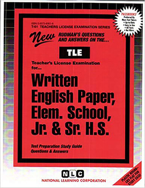 Written English Paper, Elementary School, Jr. & Sr. H.S.: Passbooks Study Guide by National Learning Corporation