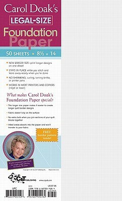 Carol Doak's Legal-Size Foundation Paper by Carol Doak