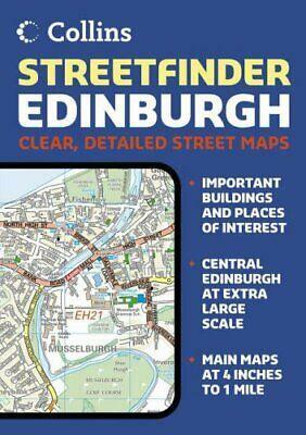 Edinburgh Streetfinder: Clear, Detailed Street Maps by Collins UK