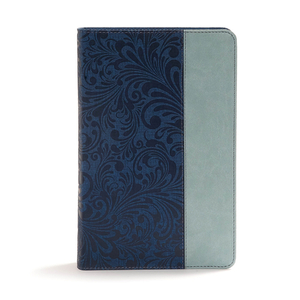 CSB Disciple's Study Bible, Navy/Mist Leathertouch by Csb Bibles by Holman, Robby Gallaty