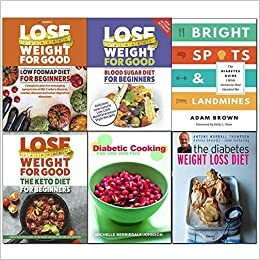 Bright spots & landmines, diabetes weight loss, cooking for one and two, blood sugar, low fodmap, keto diet for beginners 6 books collection set by Michelle Berriedale-Johnson, CookNation, Antony Worrall Thompson, Adam Brown