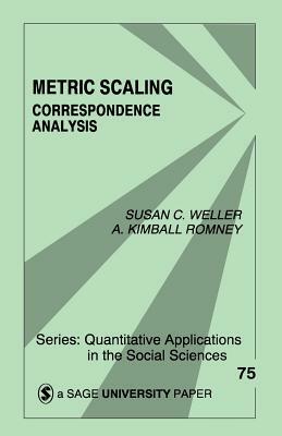 Metric Scaling: Correspondence Analysis by Susan C. Weller, A. Kimball Romney