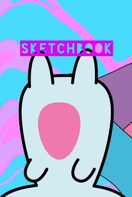 Sketchbook: Unicorn Cat Cute Kawaii Pink Blue Marble Design by Frasier Cheng-Binns