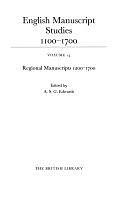 English Manuscript Studies, 1100-1700, Volume 14 by Jeremy Griffiths, Peter Beal