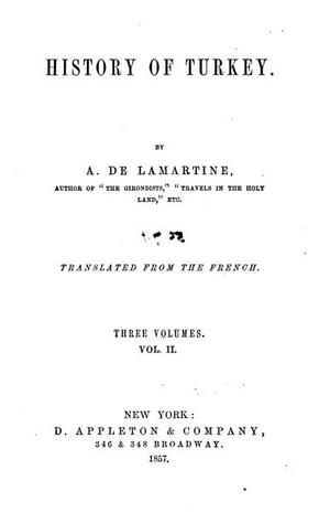 History of Turkey by Alphonse de Lamartine