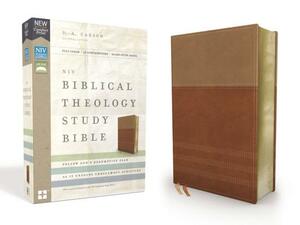 NIV, Biblical Theology Study Bible, Imitation Leather, Tan/Brown, Comfort Print: Follow God's Redemptive Plan as It Unfolds Throughout Scripture by 