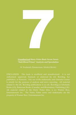 Unauthorized Harry Potter and the Deathly Hallows News: Half-Blood Prince Analysis by W. Frederick Zimmerman