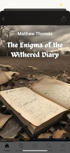 The enigma of the withered diary  by Thomas Mathew