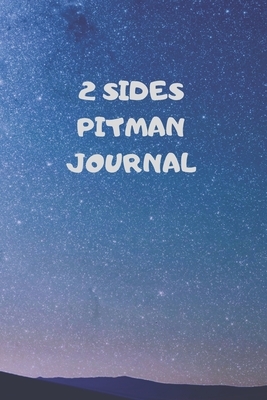 2 Sides: 90 Pages of 6 X 9 Inch Bound Pitman College Ruled Half and Half Vertical Separation White Pages by Larry Sparks