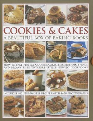 Cookies & Cakes: A Beautiful Box of Baking Books by Hilaire Walden, Carole Clements