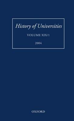 History of Universities: Volume XIX/1 by 