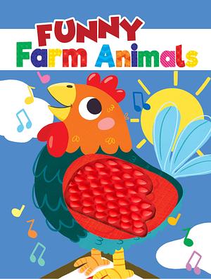 Funny Farm Animals - Silicone Touch and Feel Board Book - Sensory Board Book by Little Hippo Books