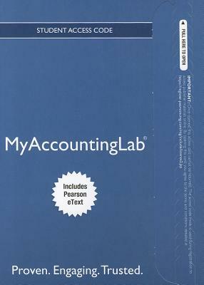New Mylab Accounting with Pearson Etext -- Access Card -- For Essentials of Accounting by Robert Anthony, Leslie Breitner