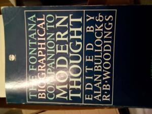 The Fontana Biographical Companion To Modern Thought by R.B. Woodings, Alan Bullock