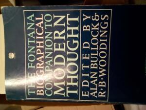 The Fontana Biographical Companion To Modern Thought by Alan Bullock, R.B. Woodings