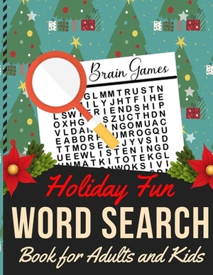 Holiday Fun Word Search Book for Adults and Kids: Holiday themed word search puzzle book Puzzle Gift for Word Puzzle Lover Brain Exercise Game by Dipas Press