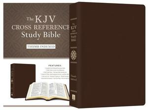 KJV Cross Reference Study Bible Indexed [Bonded Leather Brown] by Christopher D. Hudson, Compiled by Barbour Staff
