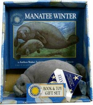 Manatee Winter With Plush Manatee by Kathleen Weidner Zoehfeld