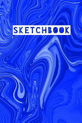 Sketchbook: Abstract Liquid Marble Blue Design by Frasier Cheng-Binns