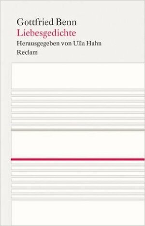 Liebesgedichte by Gottfried Benn, Ulla Hahn