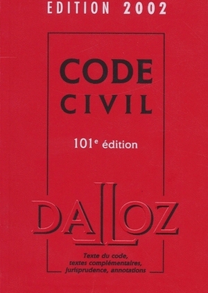 Code Civil by François Jacob