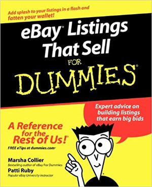 Ebay Listings That Sell for Dummies by Marsha Collier, Patti Louise Ruby