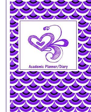 Mermaid Scales Purple Print: Diary Weekly Spreads July to June by Shayley Stationery Books