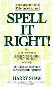 Spell It Right! by Harry Shaw
