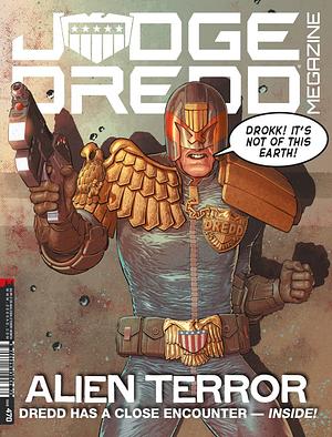 Judge Dredd Megazine 470 by Ian Edginton, Paul Jenkins, Kenneth Niemand, David Baillie, Ned Hartley, Roger Langridge, Liam Johnson, Mike Carroll