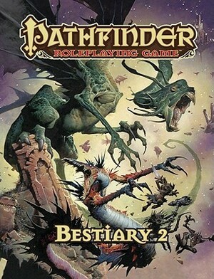 Pathfinder Roleplaying Game: Bestiary 2 by Imaginary Friends Studios, Martin Mason, Kyushik Shin, Adam Daigle, Eric Dechamps, Jim Pavelec, Graeme Davis, Owen K.C. Stephens, James L. Sutter, Crystal Frasier, Adam Vehige, Damien Mammoliti, Jorge Maese, Andrew Hou, Scott Purdy, Patrick Renie, Matt Dixon, Peter Lazarski, Julie Dillon, Alberto Dal Lago, Eva Widmann, Branko Bistovic, Wayne Reynolds, Steve Kenson, Kieran Yanner, Kelly Harris, Sean K. Reynolds, Kevin Yan, Jason Bulmahn, Dean Spencer, John Gravato, Craig J. Spearing, Greg A. Vaughan, Eric Belisle, Mike Corriero, Rob McCreary, Tim Hitchcock, Wolfgang Baur, James Jacobs, Concept Art House, Anna Christenson, Ben Wootten, Drew Pocza, Eric Lofgren, Tyler Walpole, F. Wesley Schneider, Hector Oritz, Joshua J. Frost, Russ Taylor, Brandon Hodge, Florian Stitz, Sarah Stone, Kekai Kotaki, Mariusz Gandzel, Christopher Burdett, Jason Nelson, Hal Maclean, Christophe Swal, Erik Mona