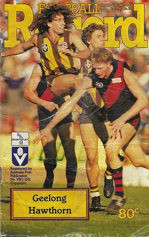 1987 Round 22 Footy Record Geelong vs. Hawthorn by 