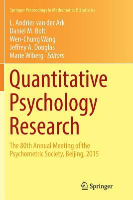 Quantitative Psychology Research: The 80th Annual Meeting of the Psychometric Society, Beijing, 2015 by 