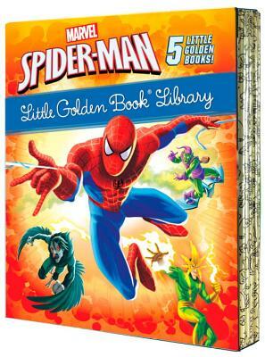 Spider-Man Little Golden Book Library (Marvel): Spider-Man!; Trapped by the Green Goblin; The Big Freeze!; High Voltage!; Night of the Vulture! by Various, Various