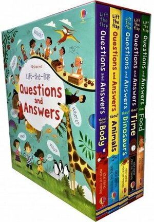 Usborne Lift-the-flap Questions and Answers 5 Books Collection Box Set by Katie Daynes, Marie-Ève Tremblay