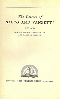 The Letters of Sacco and Vanzetti by Bartolomeo Vanzetti, Nicola Sacco