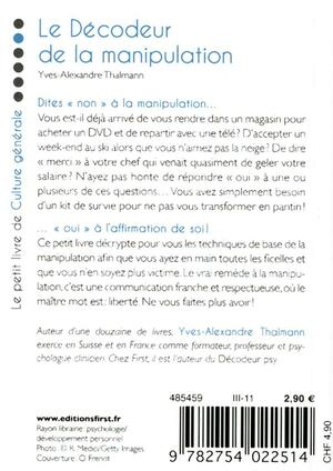 Petit Livre de - Le Décodeur de la manipulation by Yves-Alexandre Thalmann