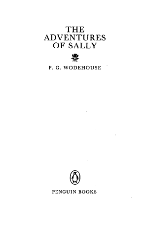 The Adventures of Sally by P.G. Wodehouse
