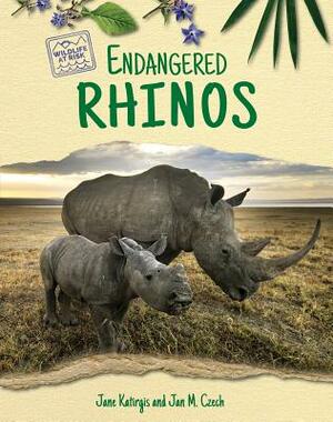 Endangered Rhinos by Jane Katirgis