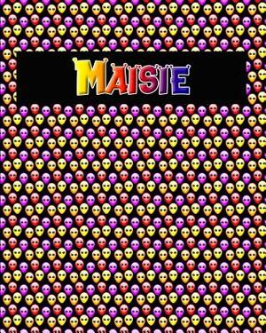 120 Page Handwriting Practice Book with Colorful Alien Cover Maisie: Primary Grades Handwriting Book by Sheldon Franks