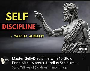 Master Self-discipline with 10 Stoic Principles  by Marcus Aurelius