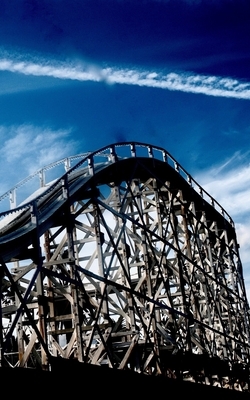 Rollercoaster Luna Park Melborne Australia Drawing Writing Journal by Michael Huhn