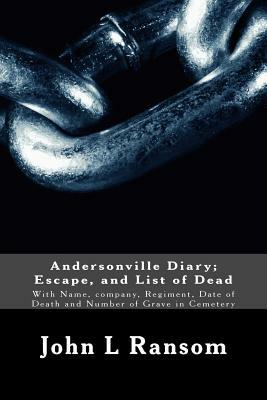 Andersonville Diary; Escape, and List of Dead: With Name, company, Regiment, Date of Death and Number of Grave in Cemetery by John L. Ransom
