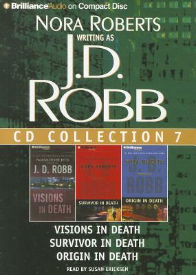 J. D. Robb CD Collection 7: Visions in Death, Survivor in Death, Origin in Death by J.D. Robb