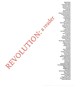 REVOLUTION: a reader by Matthew Stadler, Lisa Robertson