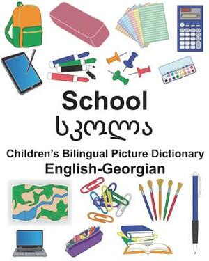 English-Georgian School Children's Bilingual Picture Dictionary by Richard Carlson Jr