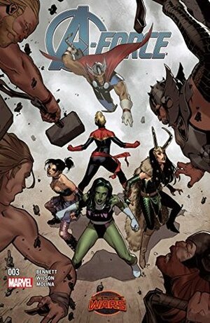 A-Force (2015) #3 by Marguerite Bennett, Jorge Molina, G. Willow Wilson